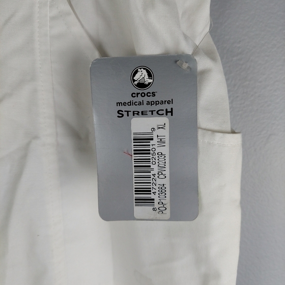 NWT Crocs Scrubs Pants size XLP, white - Picture 4 of 8